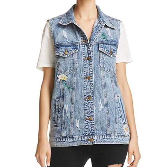 Honey punch floral embroidered vest - Picture 4 of 4